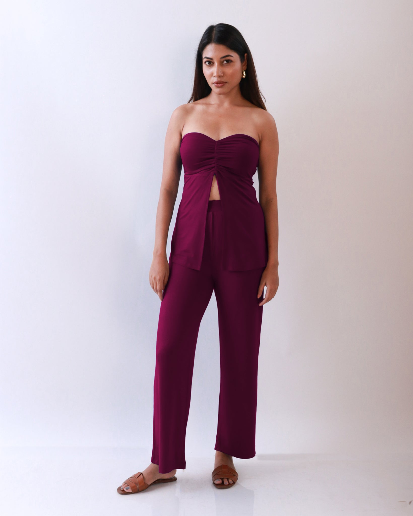 Sydney Co-ord Set - Wine