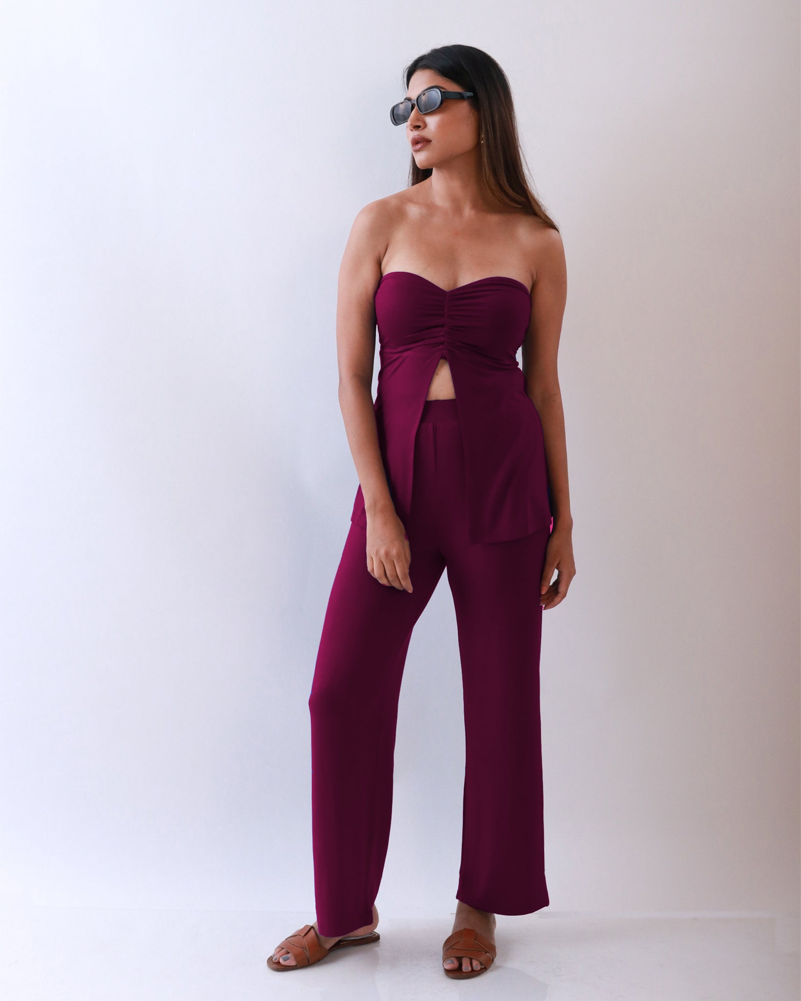 Sydney Co-ord Set - Wine