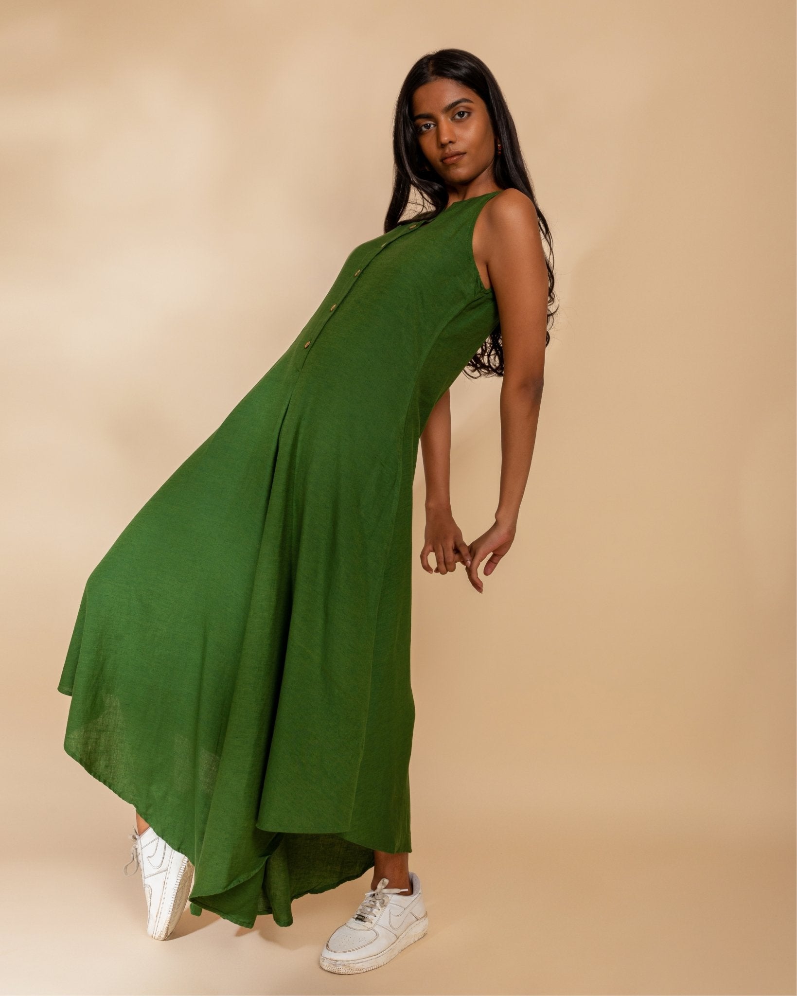 Flowy olive hotsell green dress