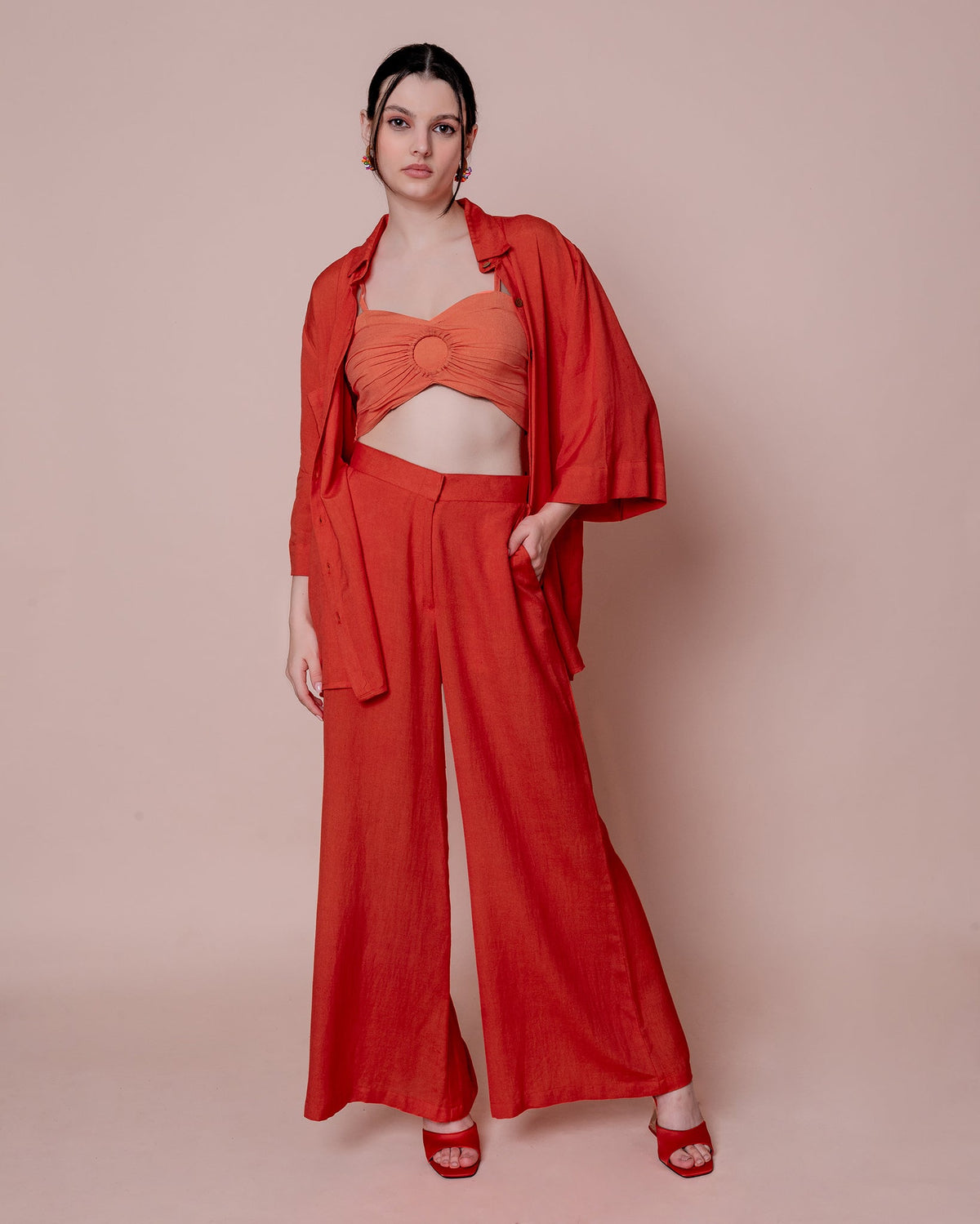 Tulum Jacket - Peach - Peach - Co-ord Set